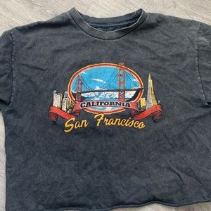 Brandy Melville l/ John galt cute top with San Francisco design